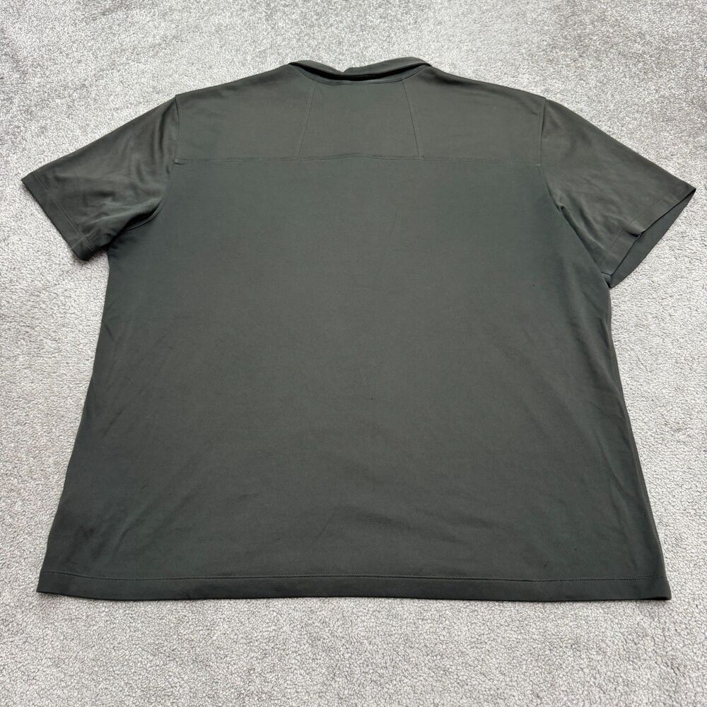 The North Face FlashDry Polo Shirt Mens 2XL Gray Outdoor Hiking Short Sleeve Top - Picture 2 of 16